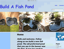 Tablet Screenshot of fishpondbuild.com